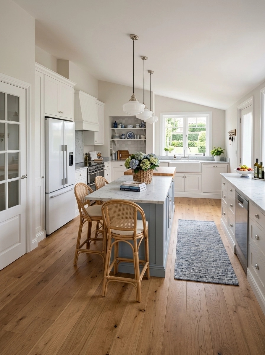 Interior design in Coastal / Hamptons style — Kitchen by GenRoom AI