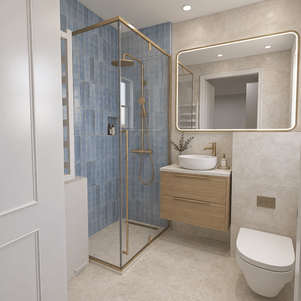 Bathroom interior in no_style style — photo by GenRoom AI