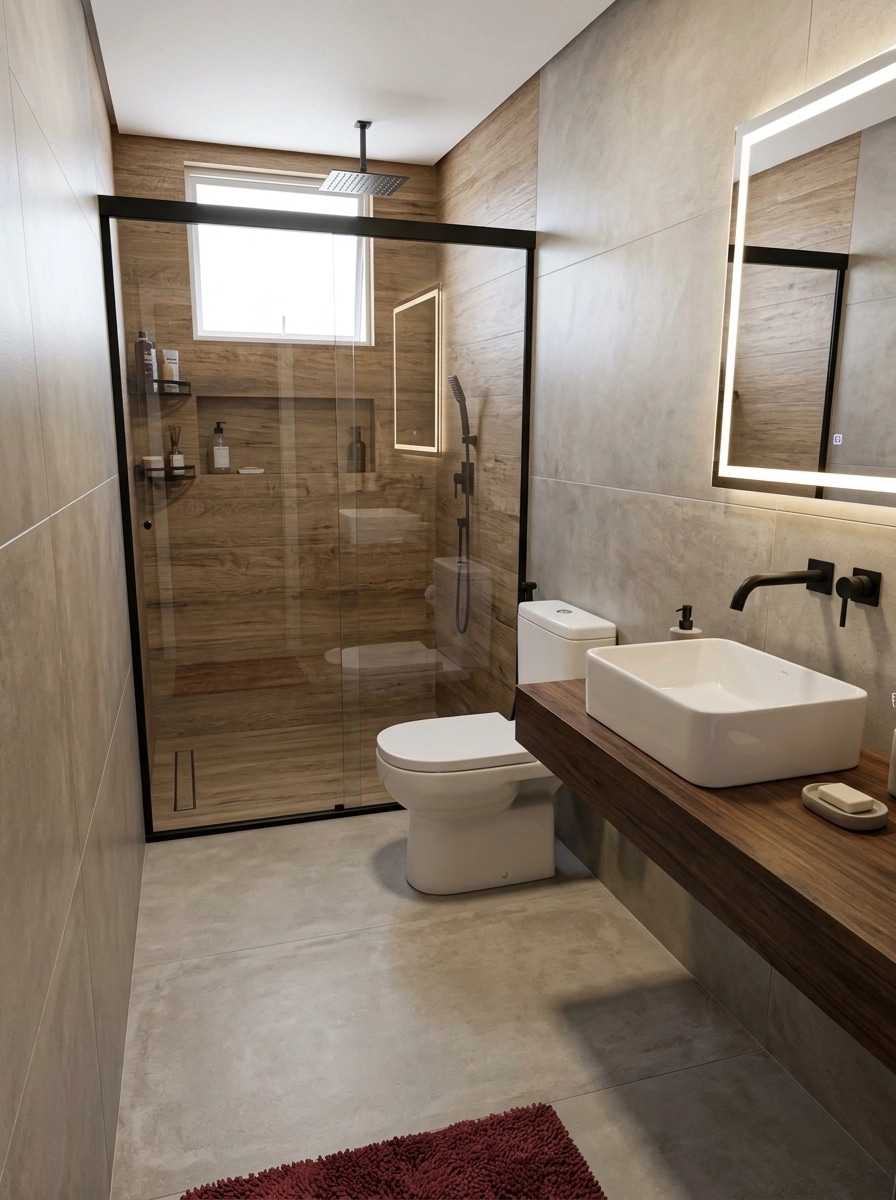 Bathroom interior in no_style style — photo by GenRoom AI