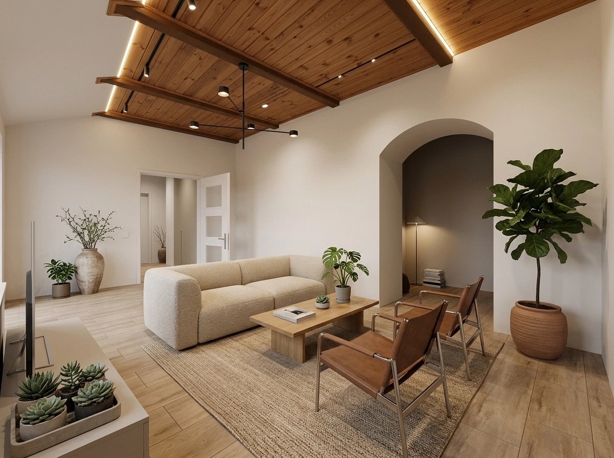 Interior design in Minimalism style — Living Room by GenRoom AI