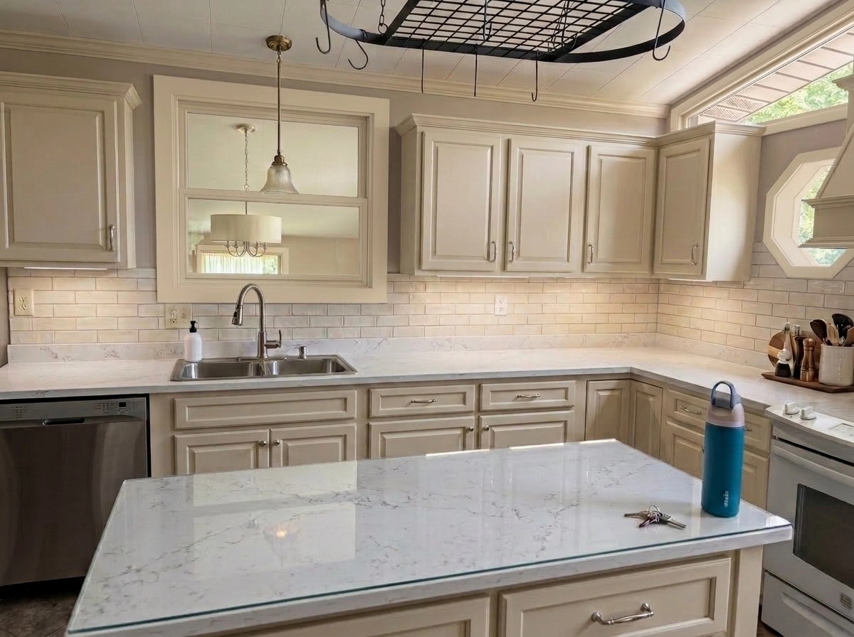 Kitchen interior in Transitional style — photo by GenRoom AI
