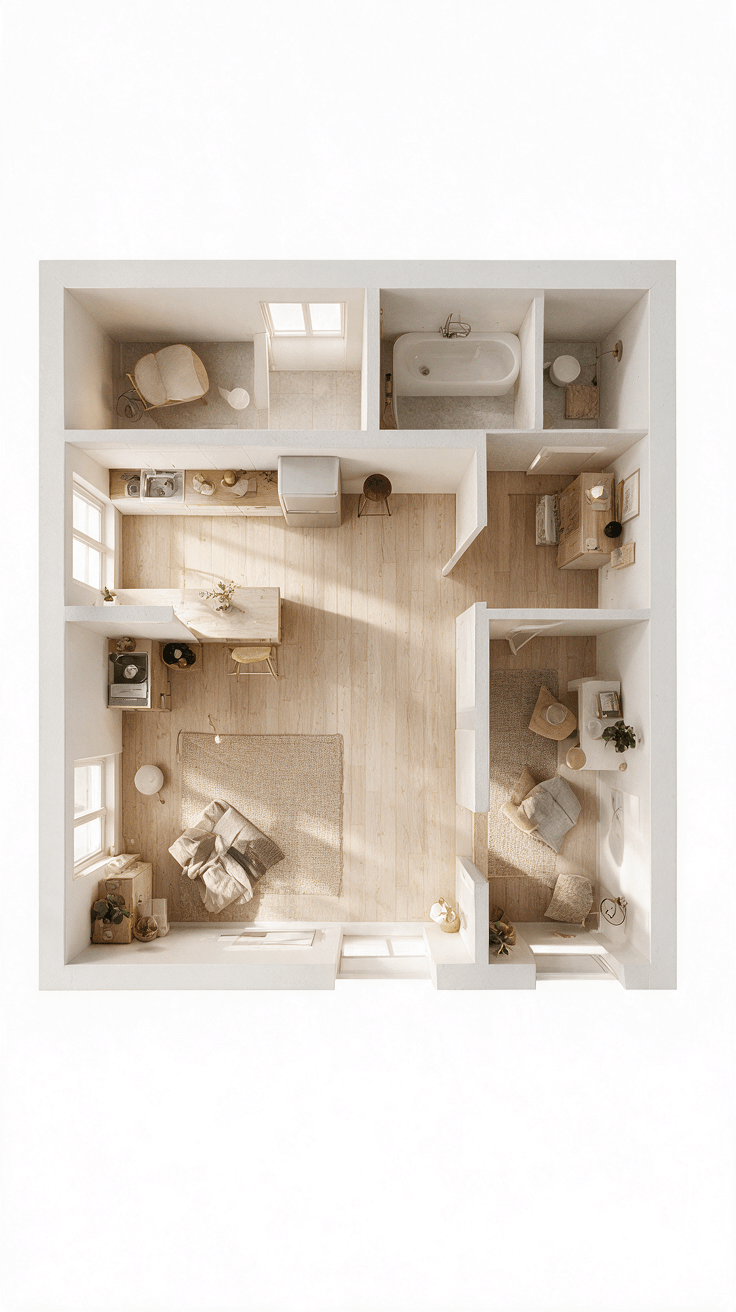 Scandinavian غرفة المعيشة design — interior photo by GenRoom AI