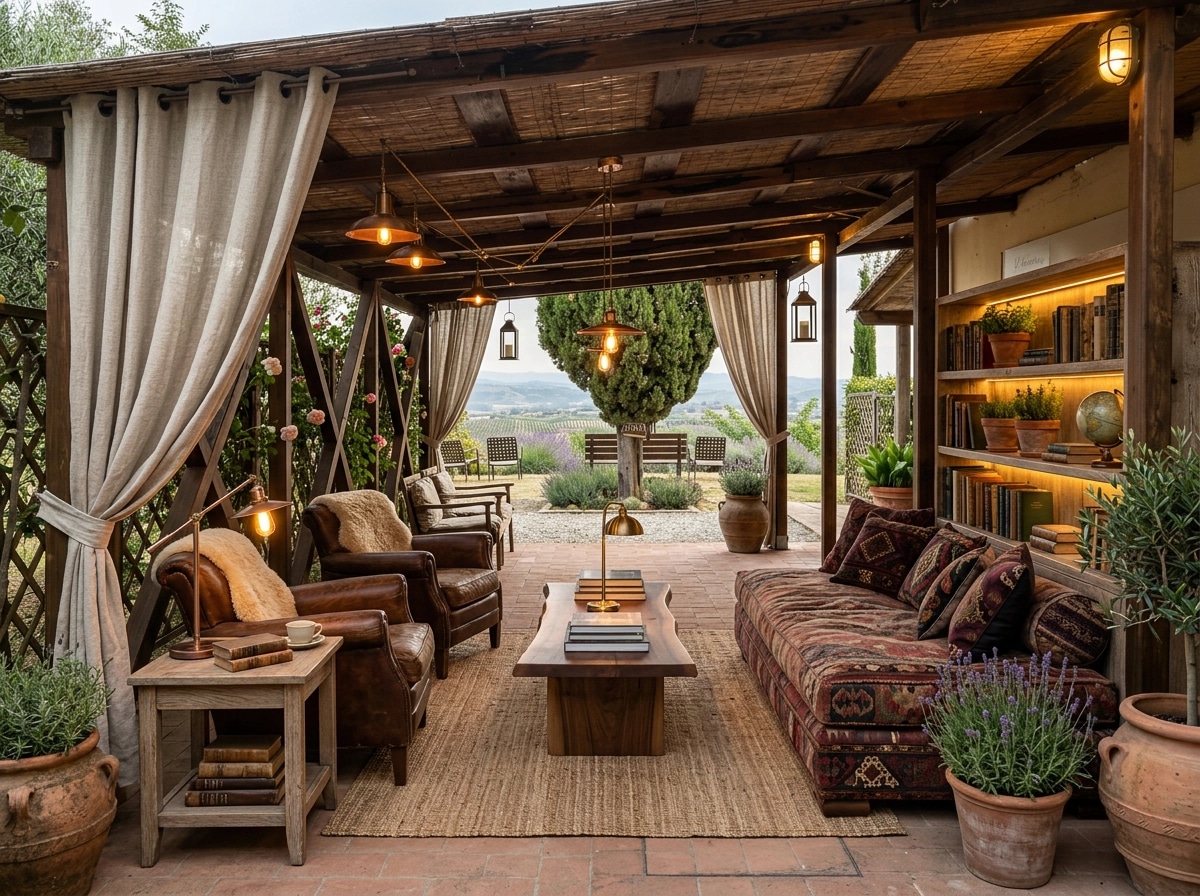 Country Rustic Garden Yard design — yard photo by GenRoom AI