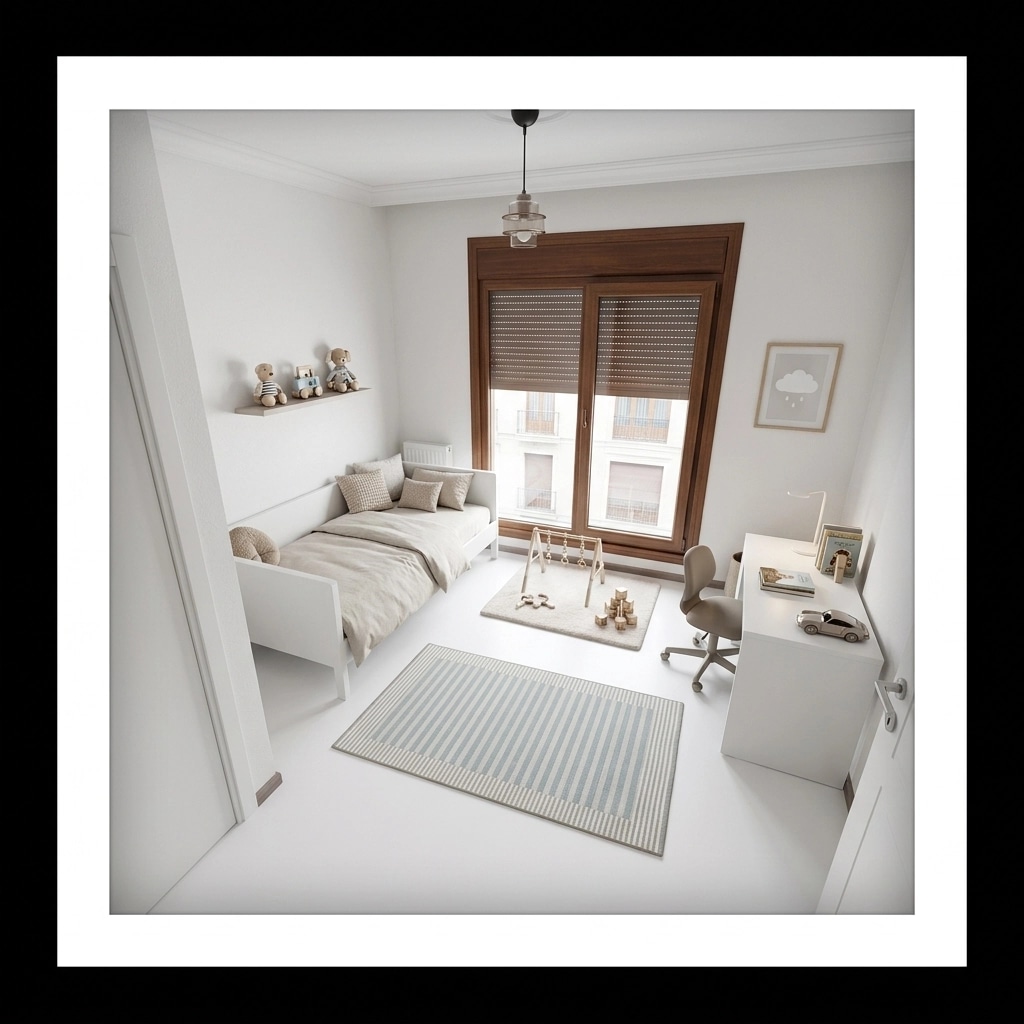 Minimalism Camera dei Bambini design — interior photo by GenRoom AI