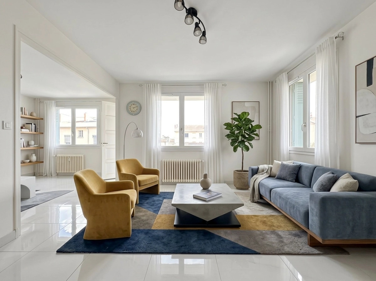 Interior design in Minimalism style — Living Room by GenRoom AI