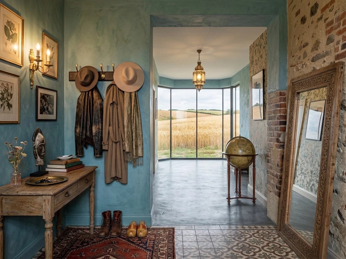 Interior design in Eclectic style — Hallway by GenRoom AI