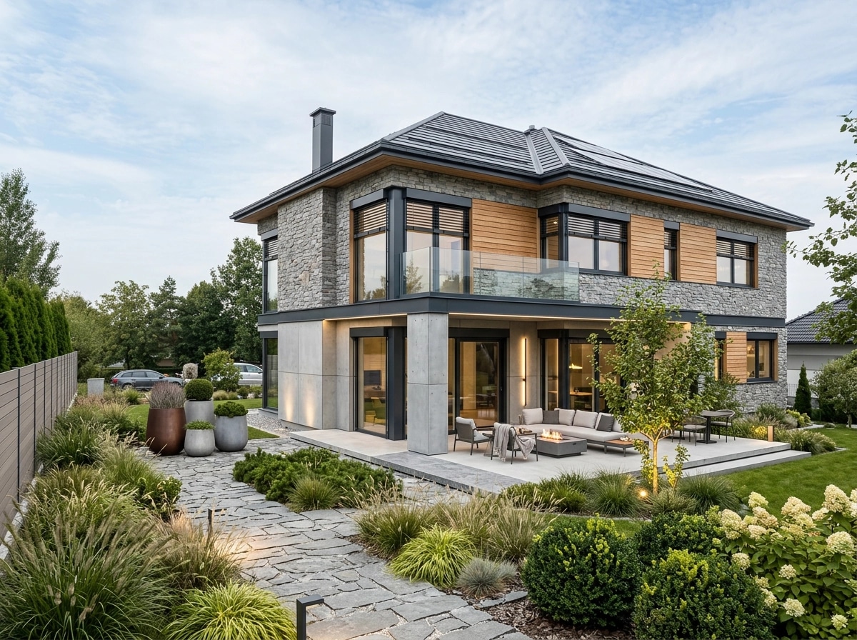 Contemporary Facade Cephe design — facade photo by GenRoom AI