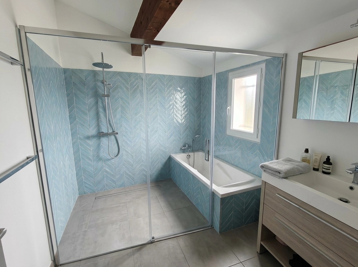 Bathroom interior in no_style style — photo by GenRoom AI