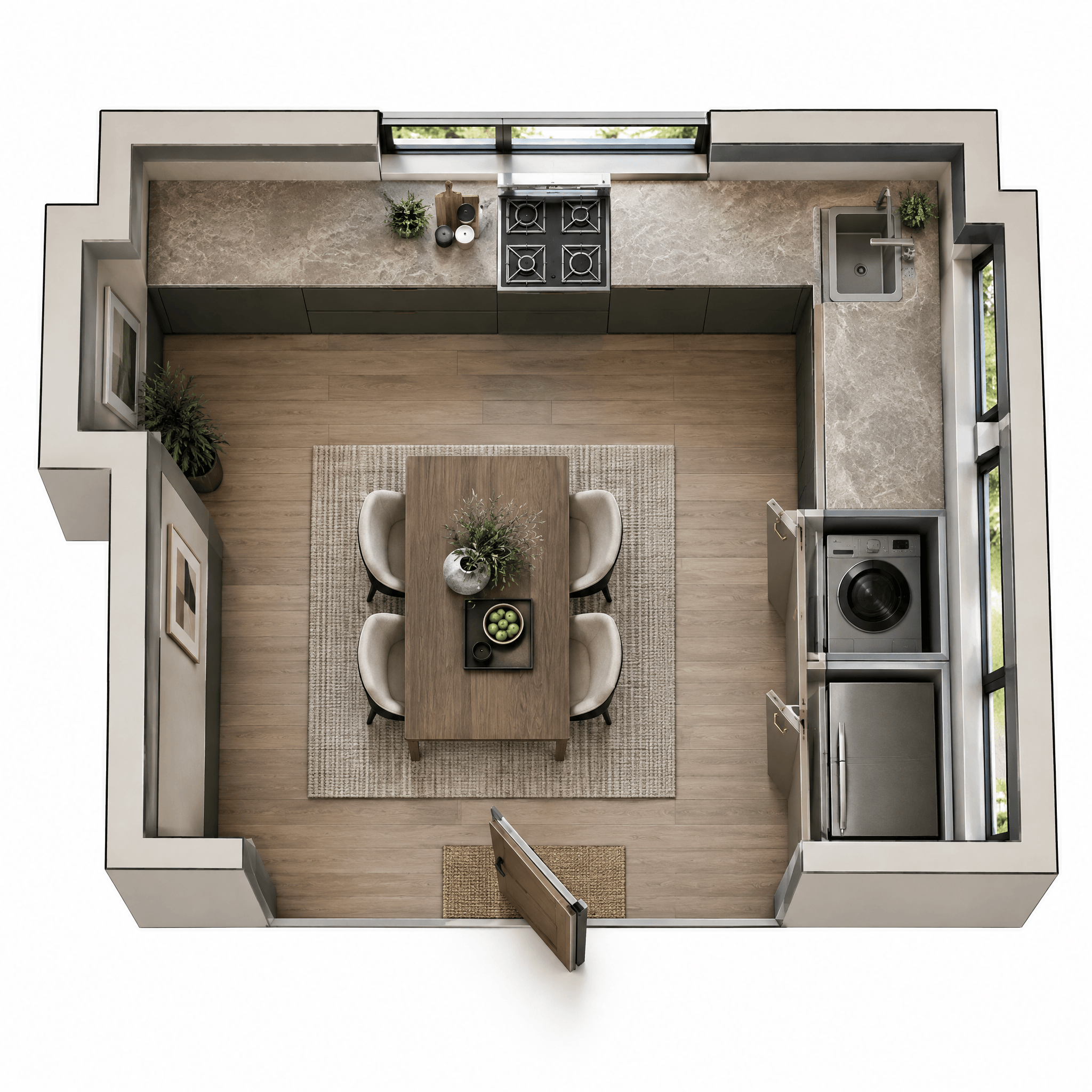 Interior design in Contemporary style — Living Room by GenRoom AI
