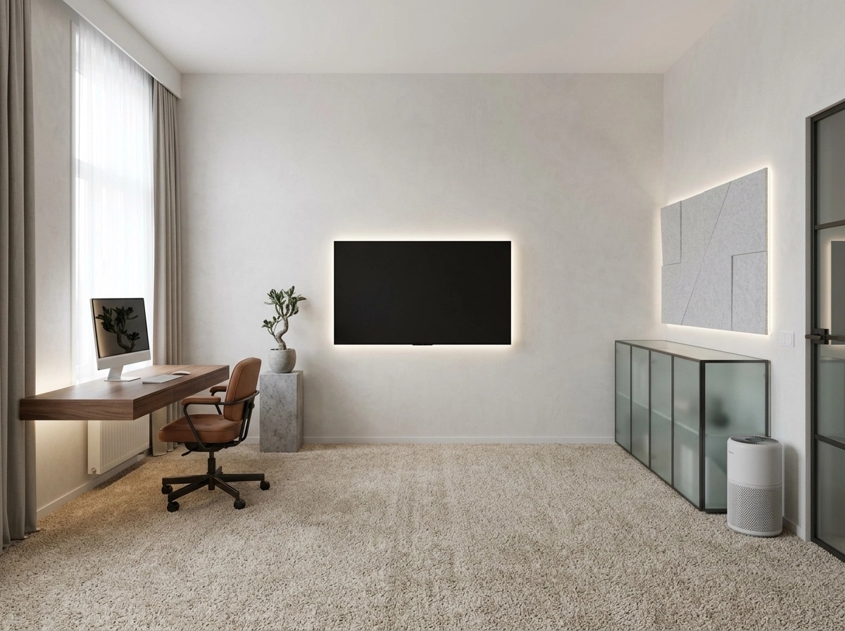 Interior design in Minimalism style — home_office by GenRoom AI
