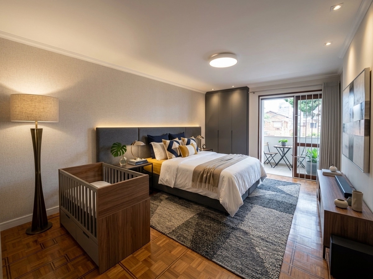 Contemporary Bedroom design — interior photo by GenRoom AI