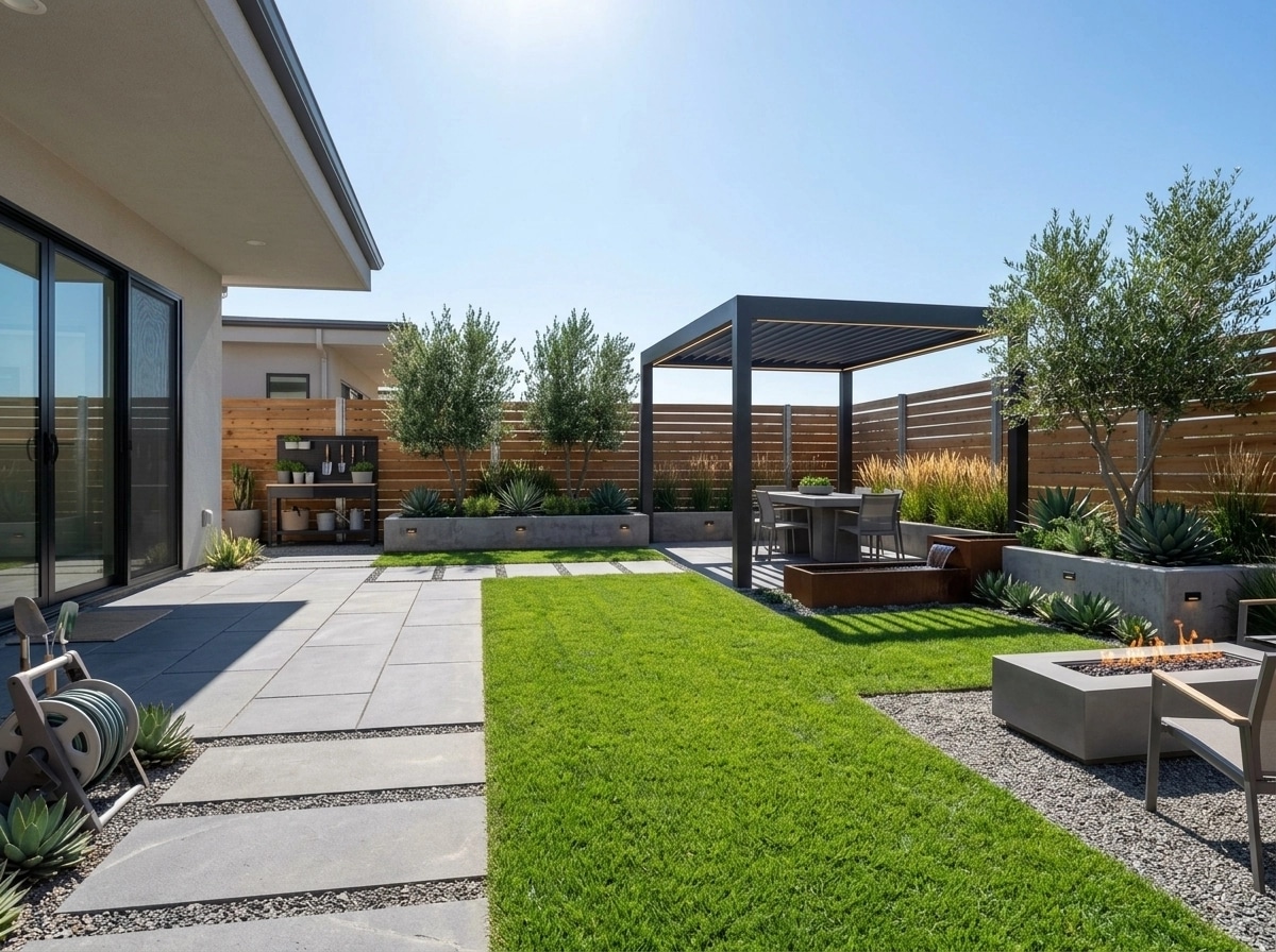 Landscape design in Contemporary Yard style — Yard by GenRoom AI