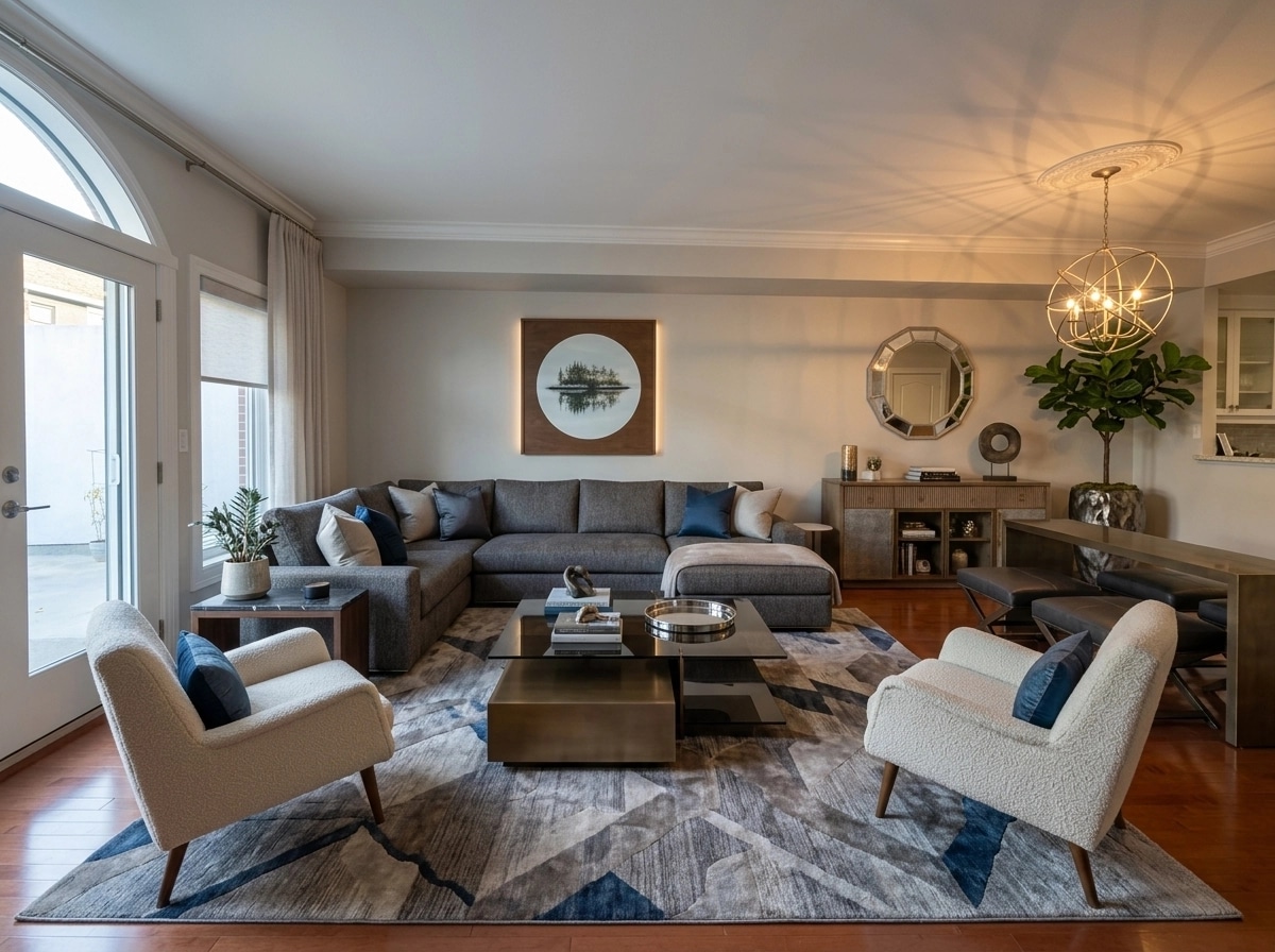 Interior design in Contemporary style — Living Room by GenRoom AI