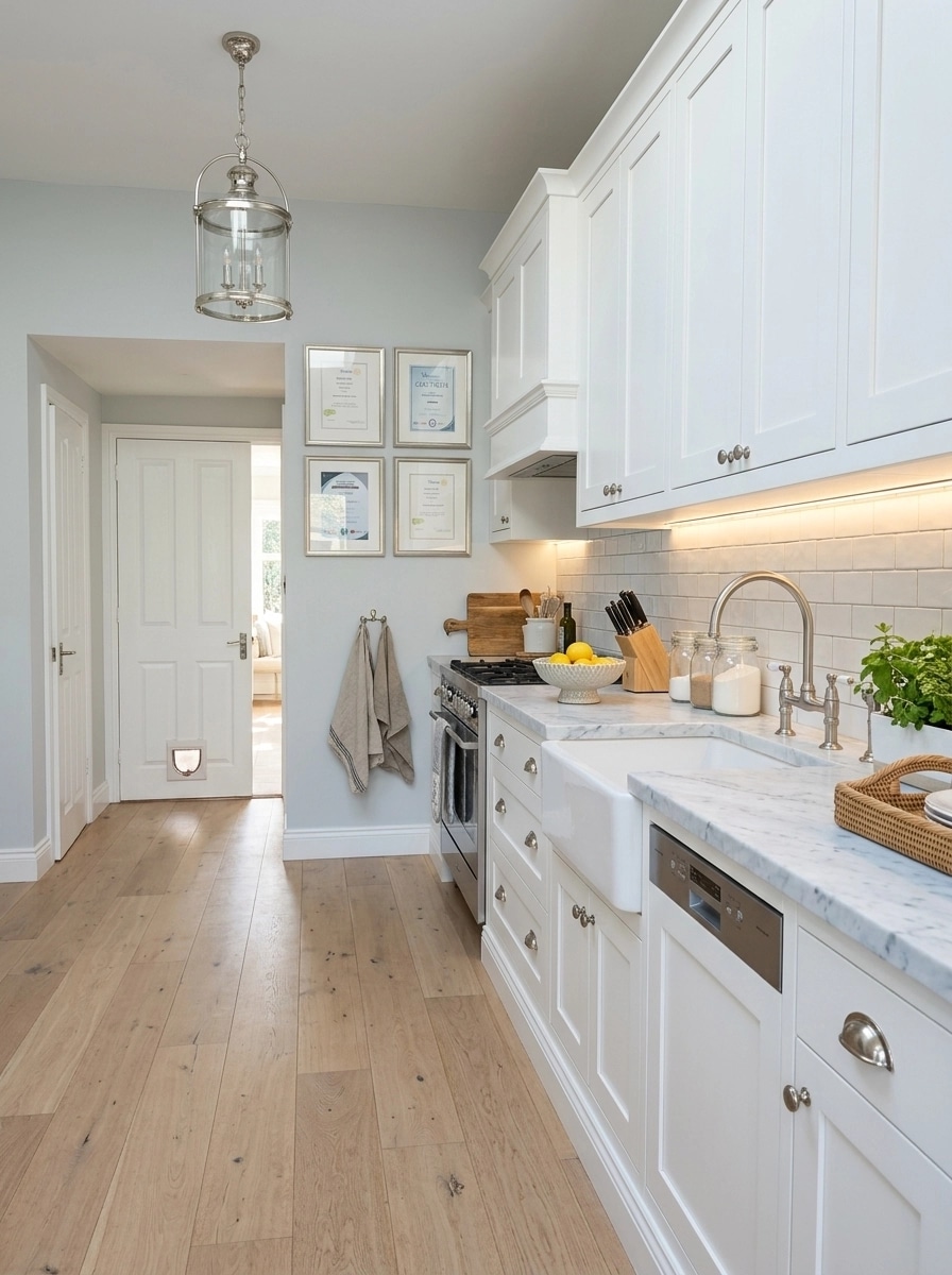 Kitchen interior in Coastal / Hamptons style — photo by GenRoom AI