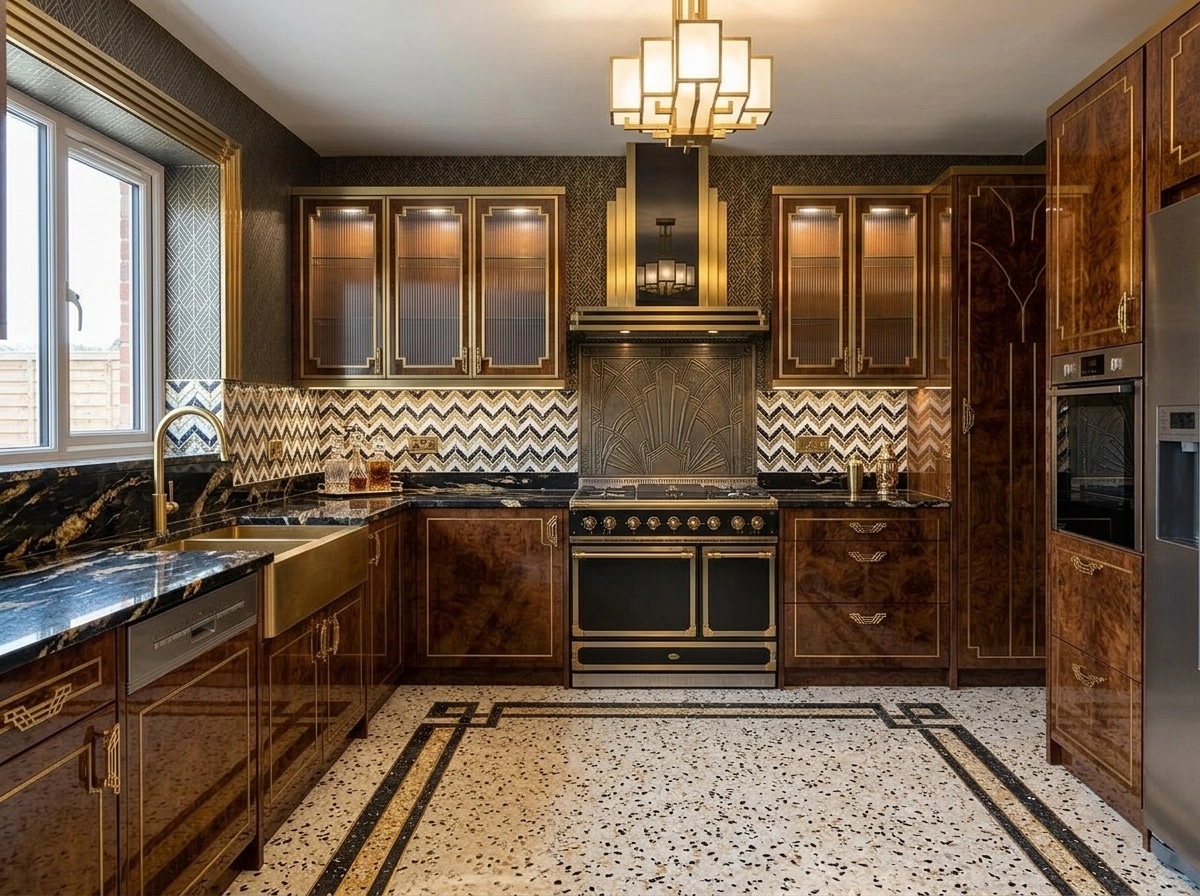 Art Deco Kitchen design — interior photo by GenRoom AI