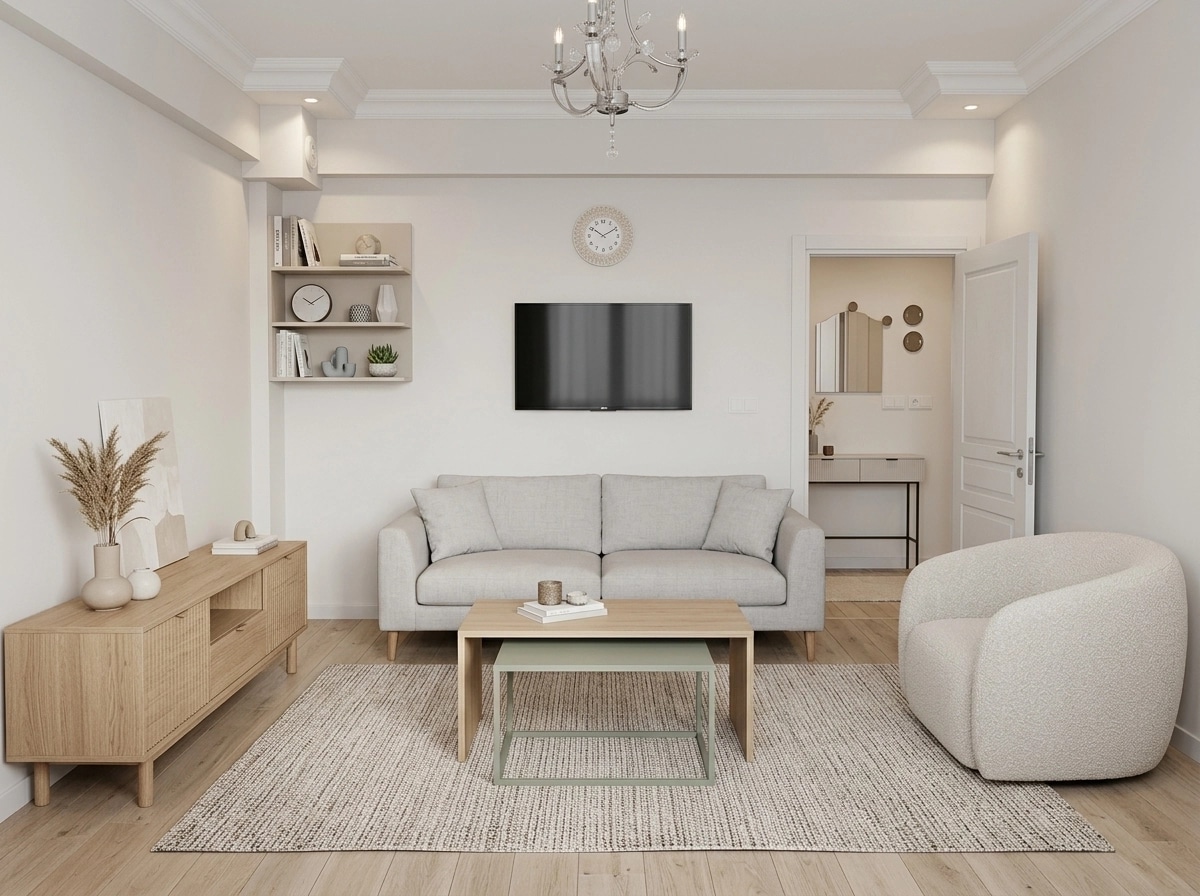 Scandinavian Living Room design — interior photo by GenRoom AI