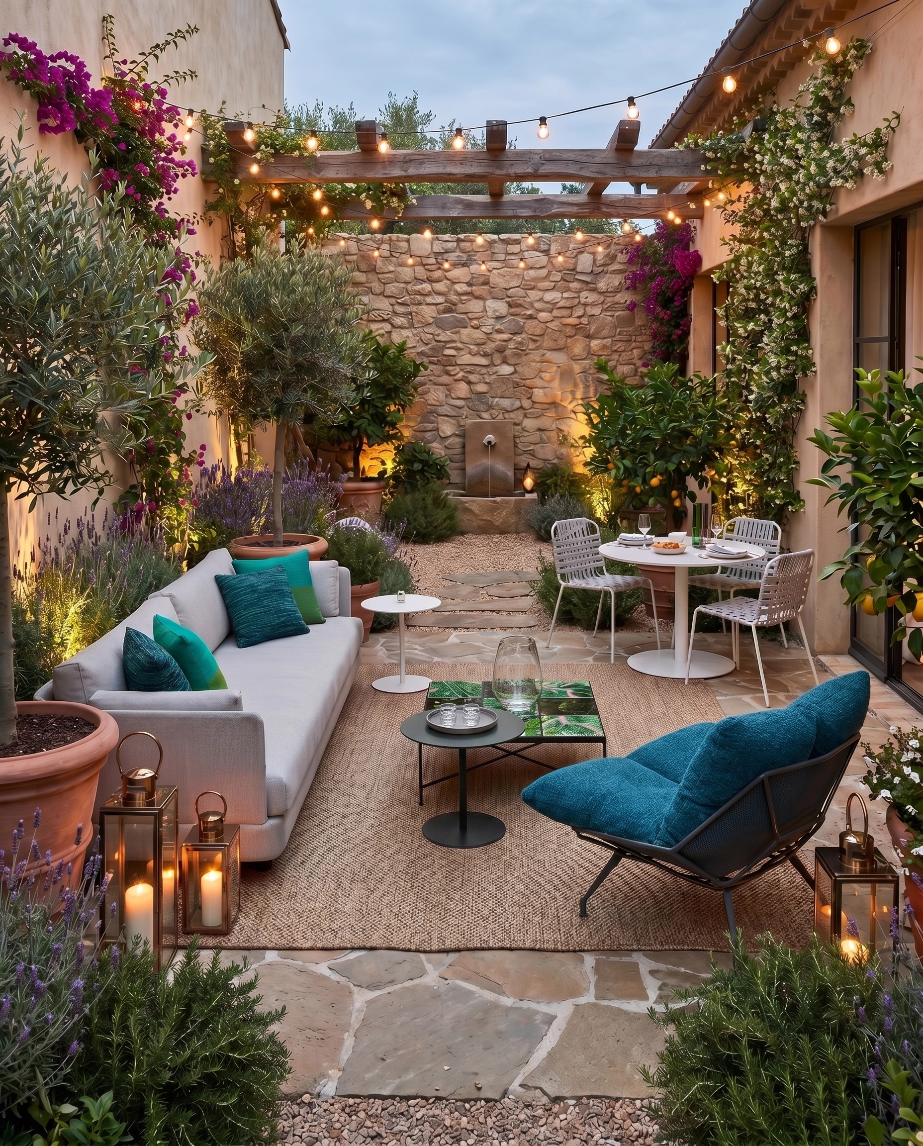 Landscape design in Mediterranean Yard style — Yard by GenRoom AI