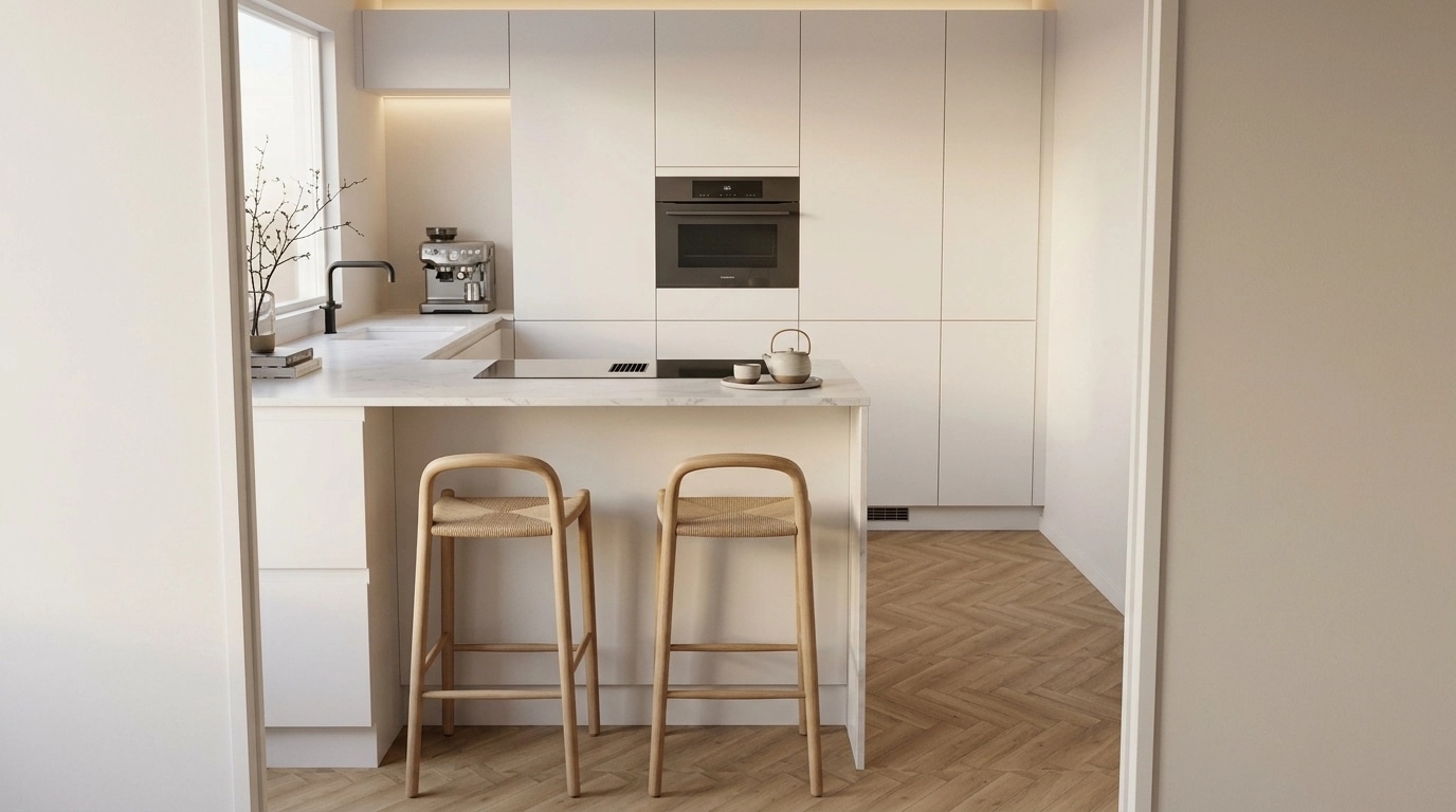 Interior design in Japandi style — Kitchen by GenRoom AI