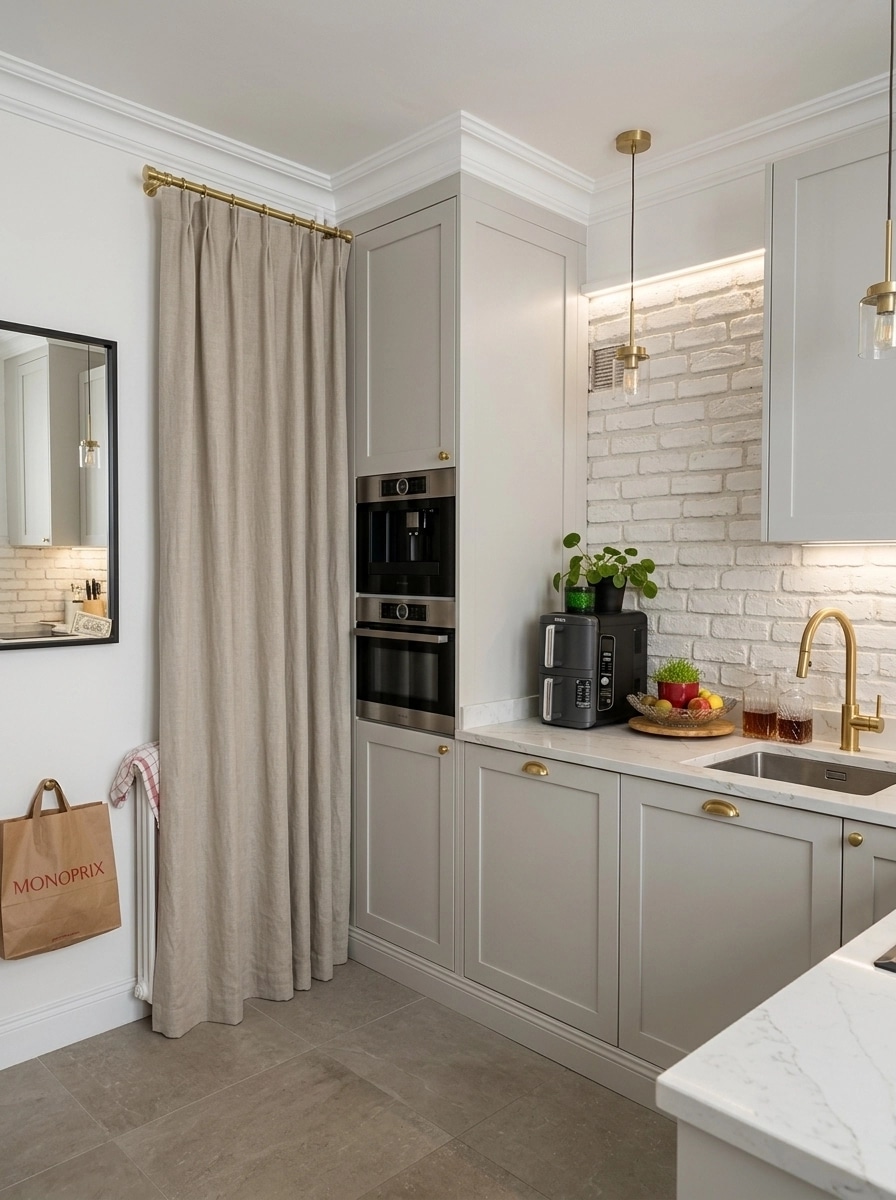 Transitional Kitchen design — interior photo by GenRoom AI