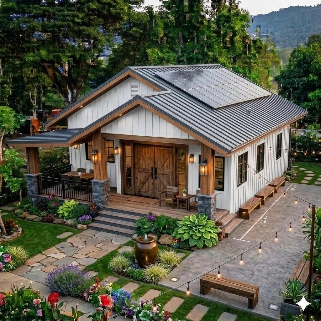 Facade design in Barnhouse Facade style — Facade by GenRoom AI