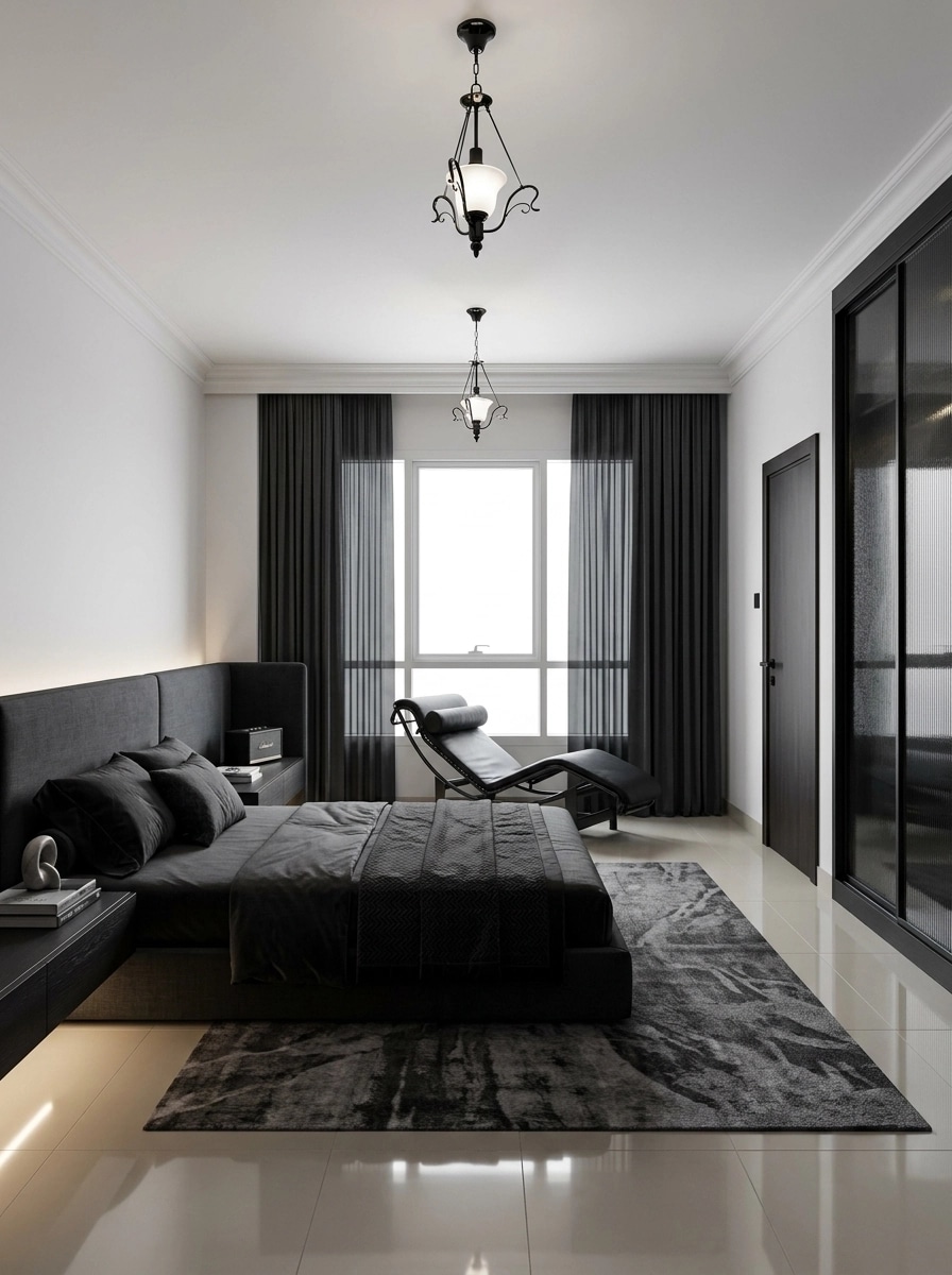 Interior design in Blacktec style — Bedroom by GenRoom AI