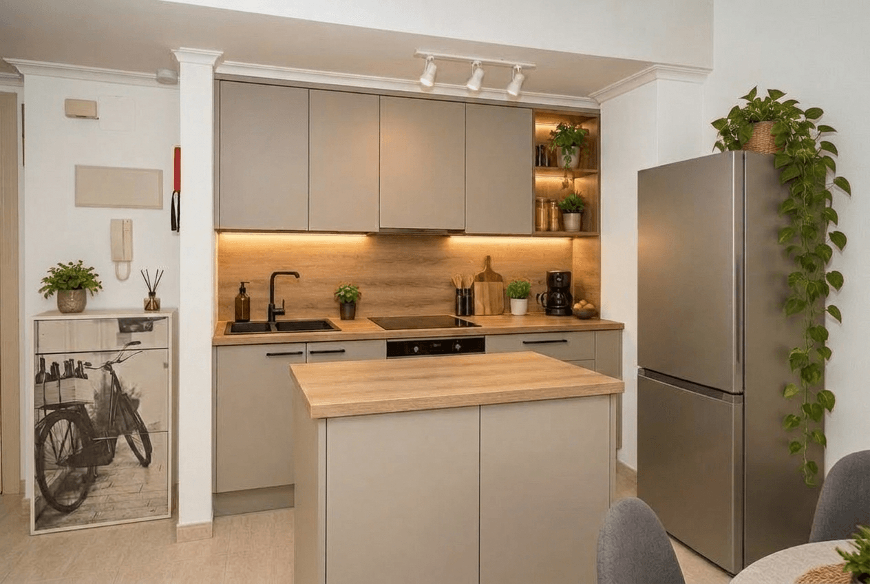 Kitchen interior in no_style style — photo by GenRoom AI