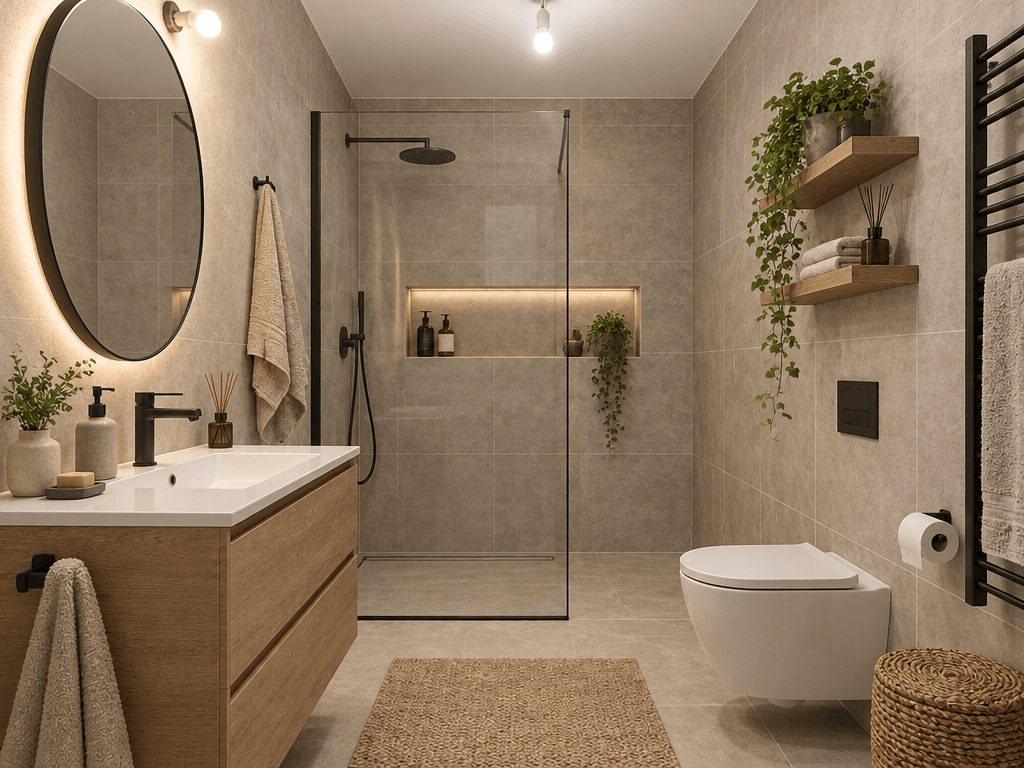 Contemporary Bathroom design — interior photo by GenRoom AI