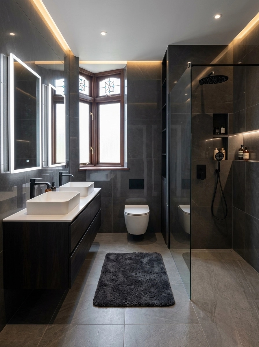 Contemporary Bathroom design — interior photo by GenRoom AI