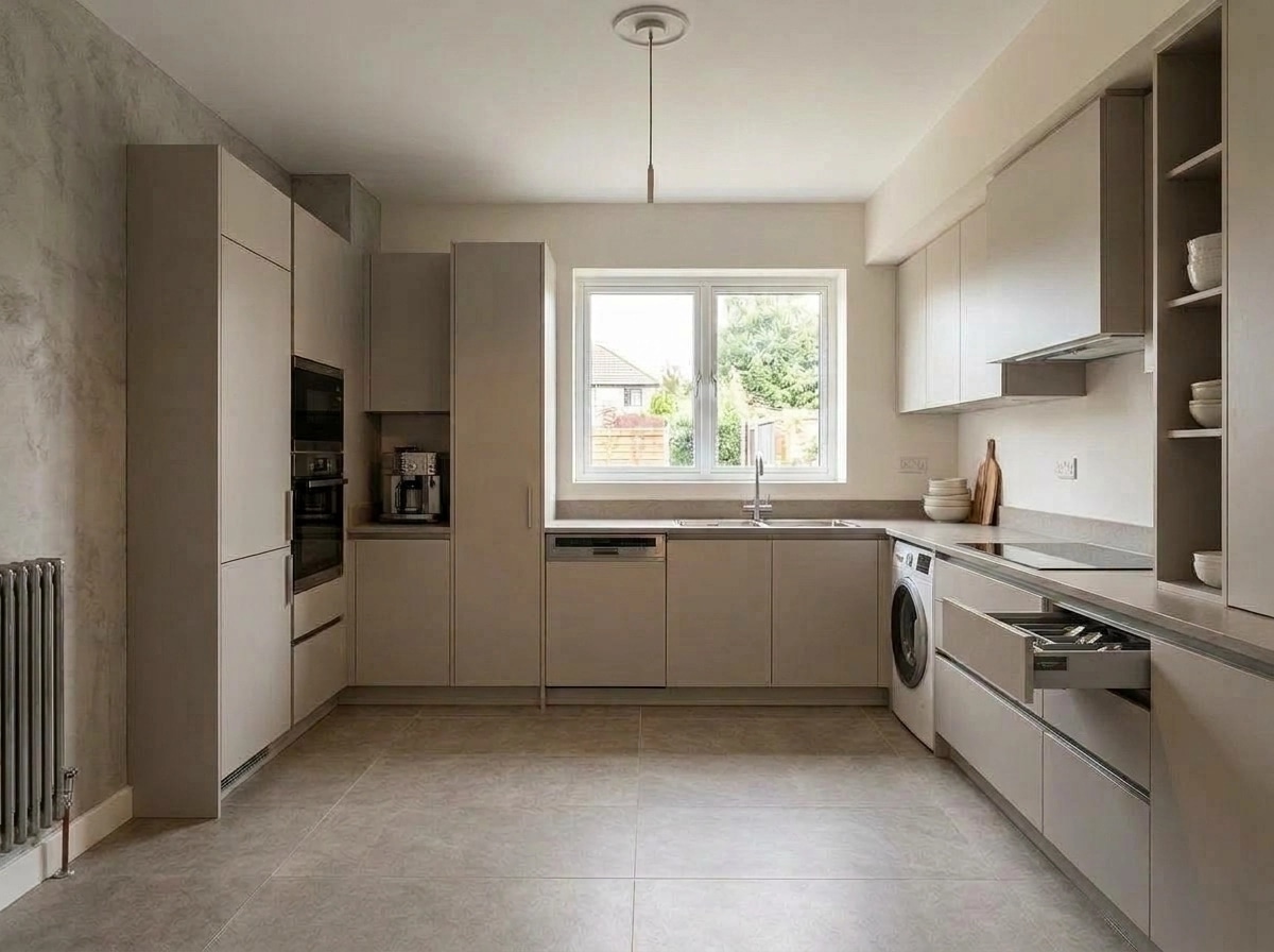 Kitchen interior in no_style style — photo by GenRoom AI