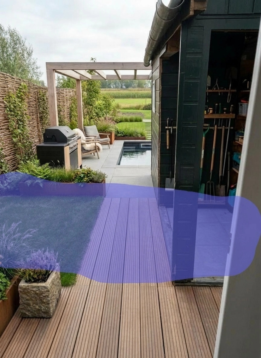 Landscape design in Scandinavian Garden style — Yard by GenRoom AI