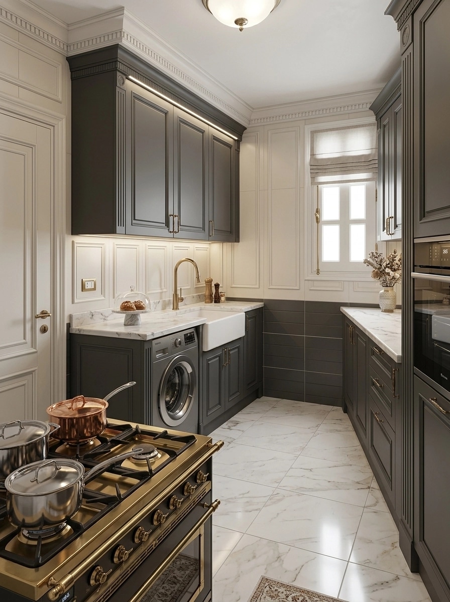 Neoclassic Kitchen design — interior photo by GenRoom AI