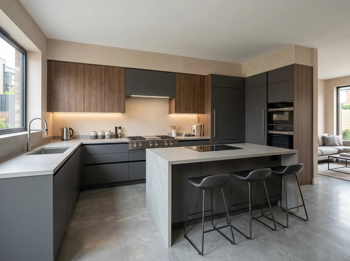 Kitchen interior in Contemporary style — photo by GenRoom AI