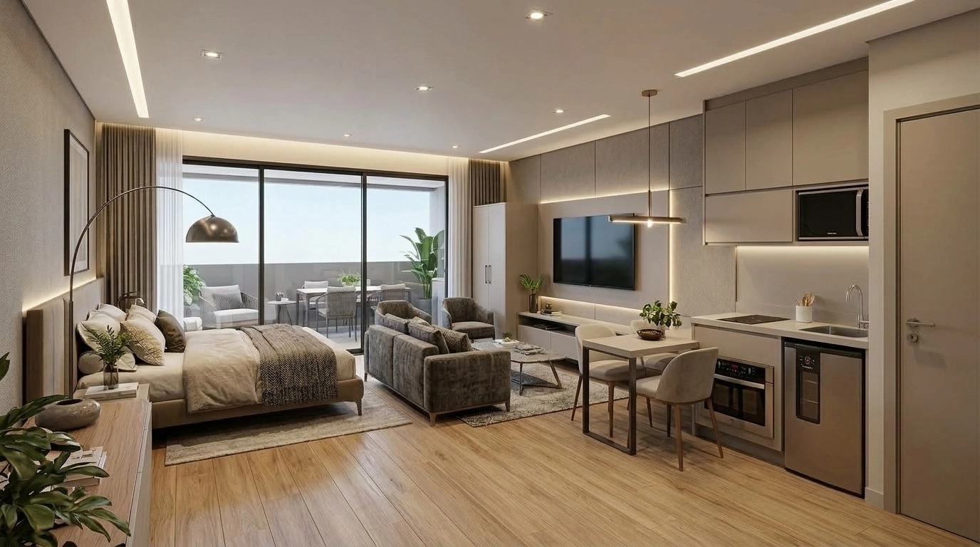 Interior design in Contemporary style — Living Room by GenRoom AI