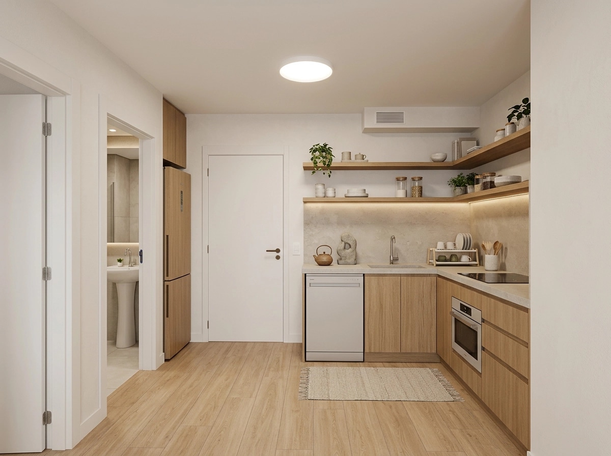 Japandi Kitchen design — interior photo by GenRoom AI