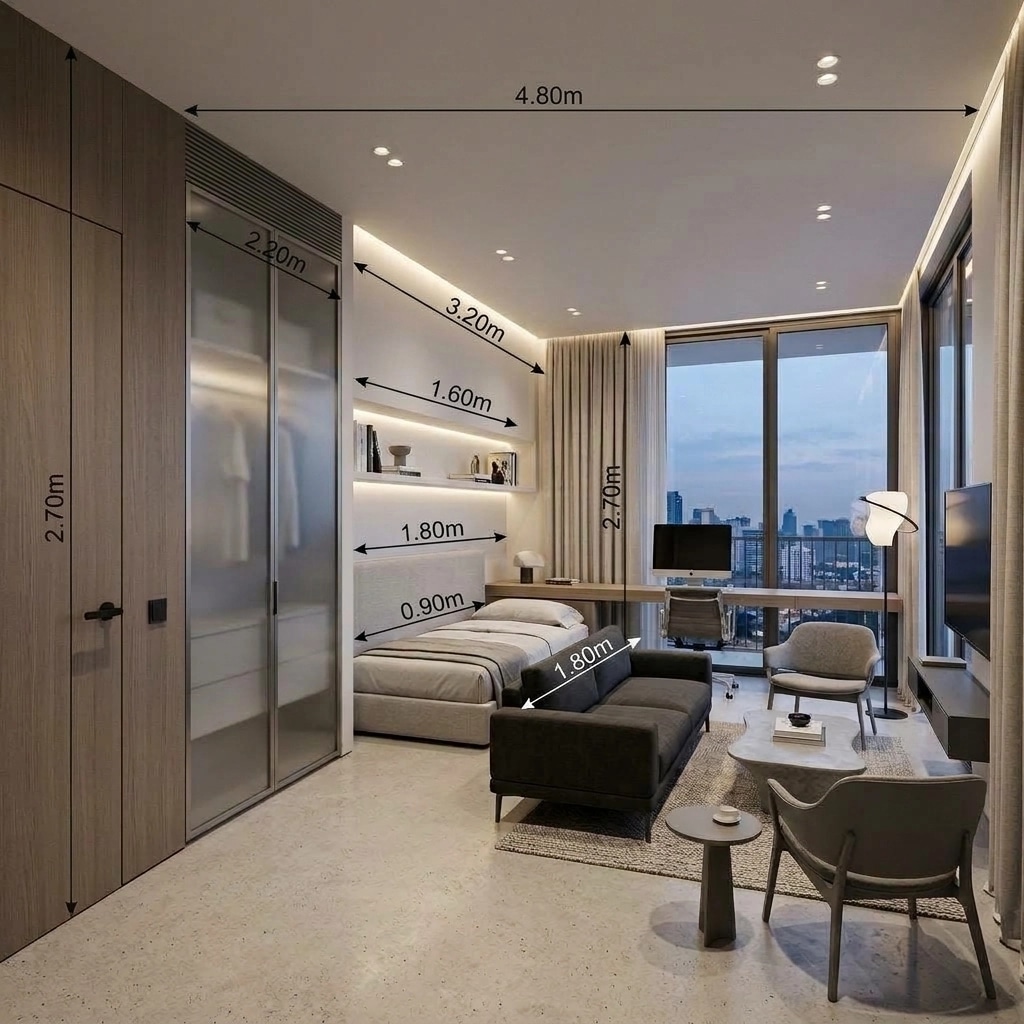 Interior design in Contemporary style — Living Room by GenRoom AI