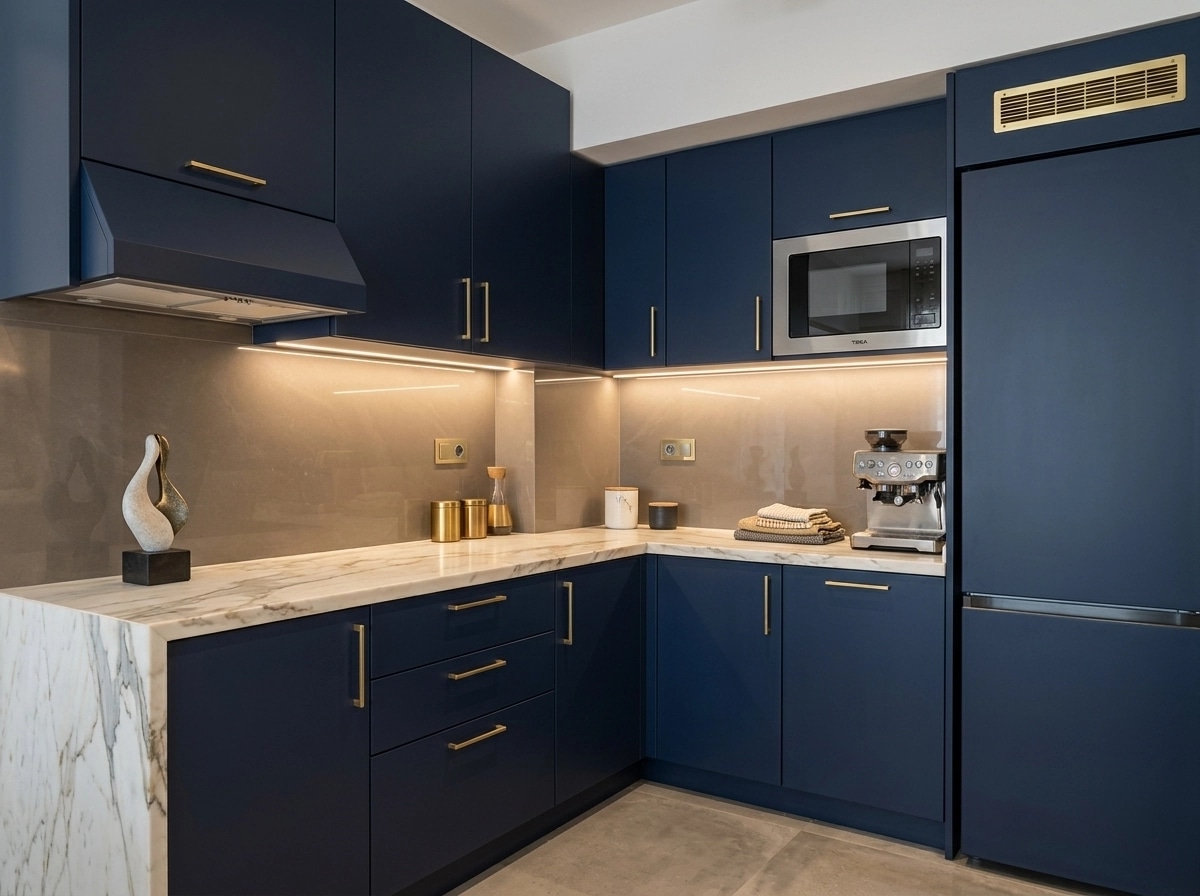 Kitchen interior in Contemporary style — photo by GenRoom AI
