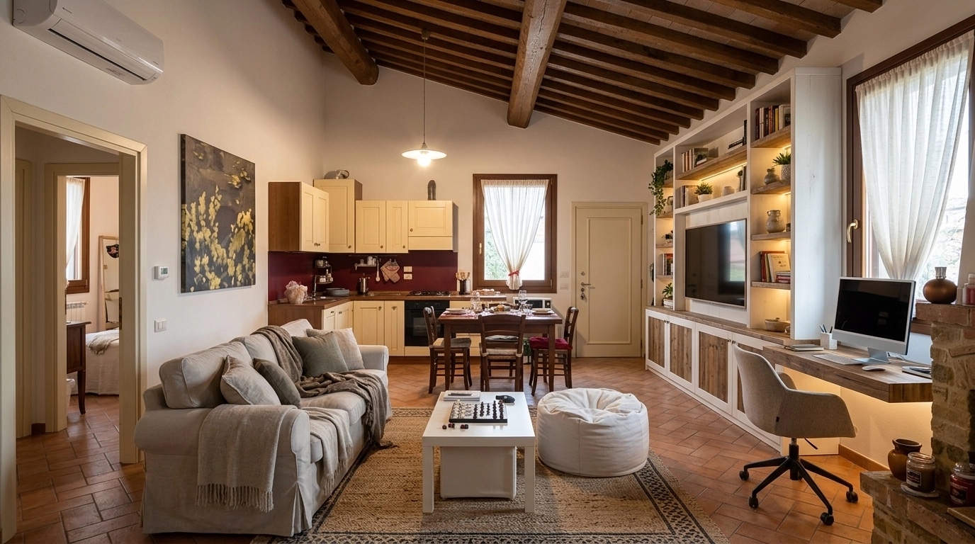 Modern Farmhouse Living Room design — interior photo by GenRoom AI