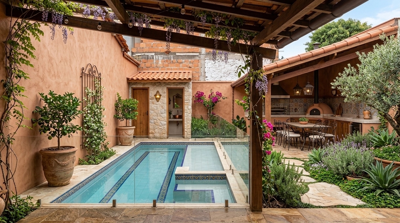 Mediterranean Yard Аула design — yard photo by GenRoom AI