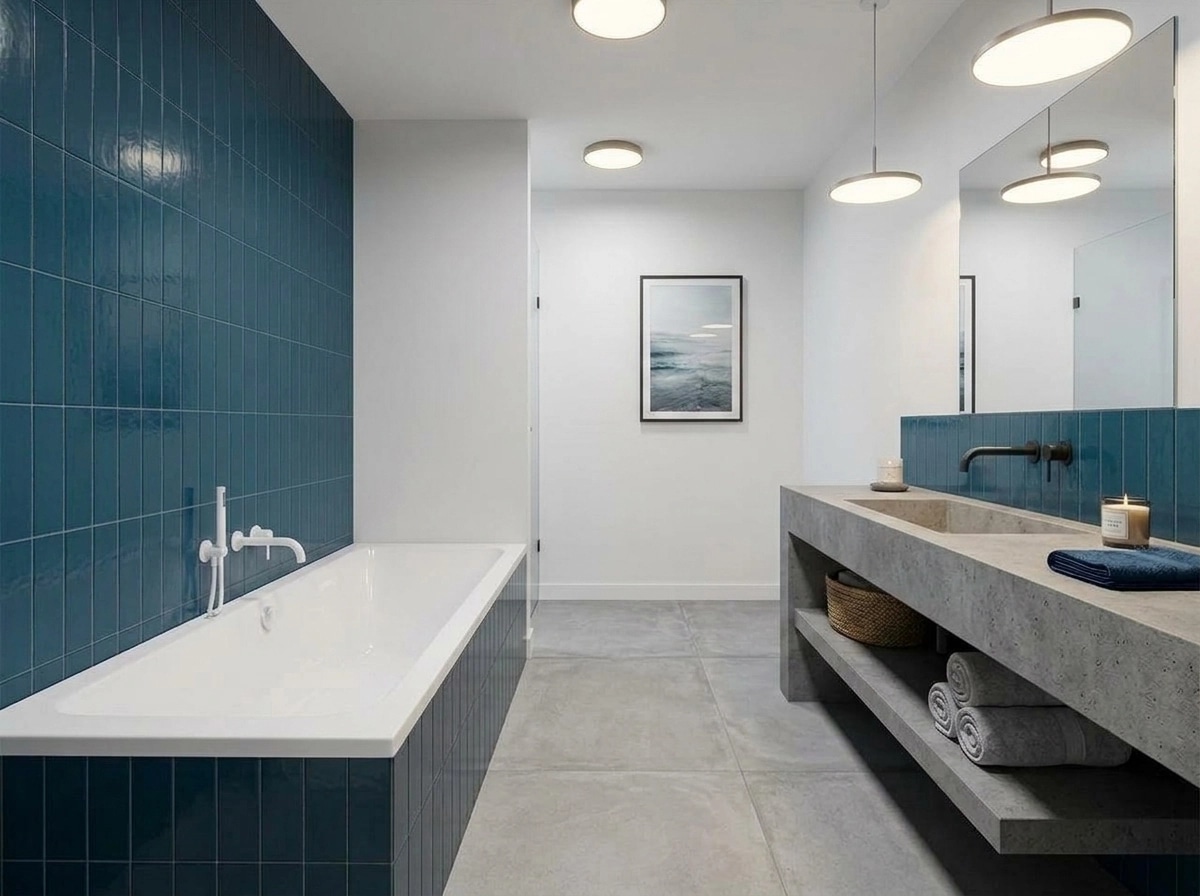 Bathroom interior in no_style style — photo by GenRoom AI