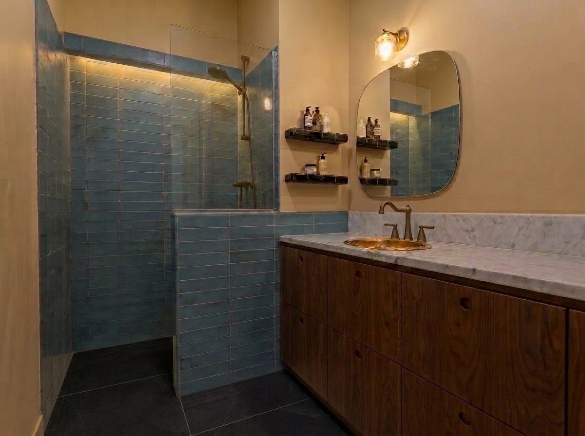Bathroom interior in no_style style — photo by GenRoom AI