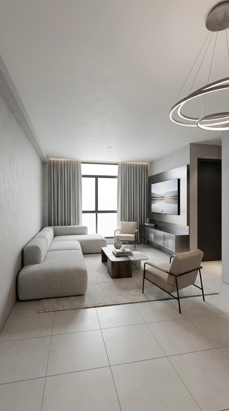 Minimalism Living Room design — interior photo by GenRoom AI
