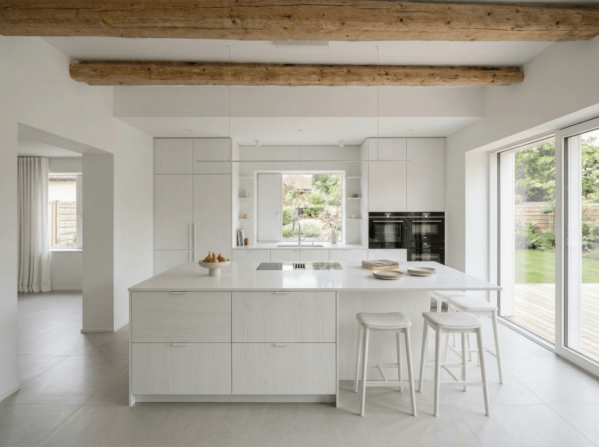 Kitchen interior in Minimalism style — photo by GenRoom AI