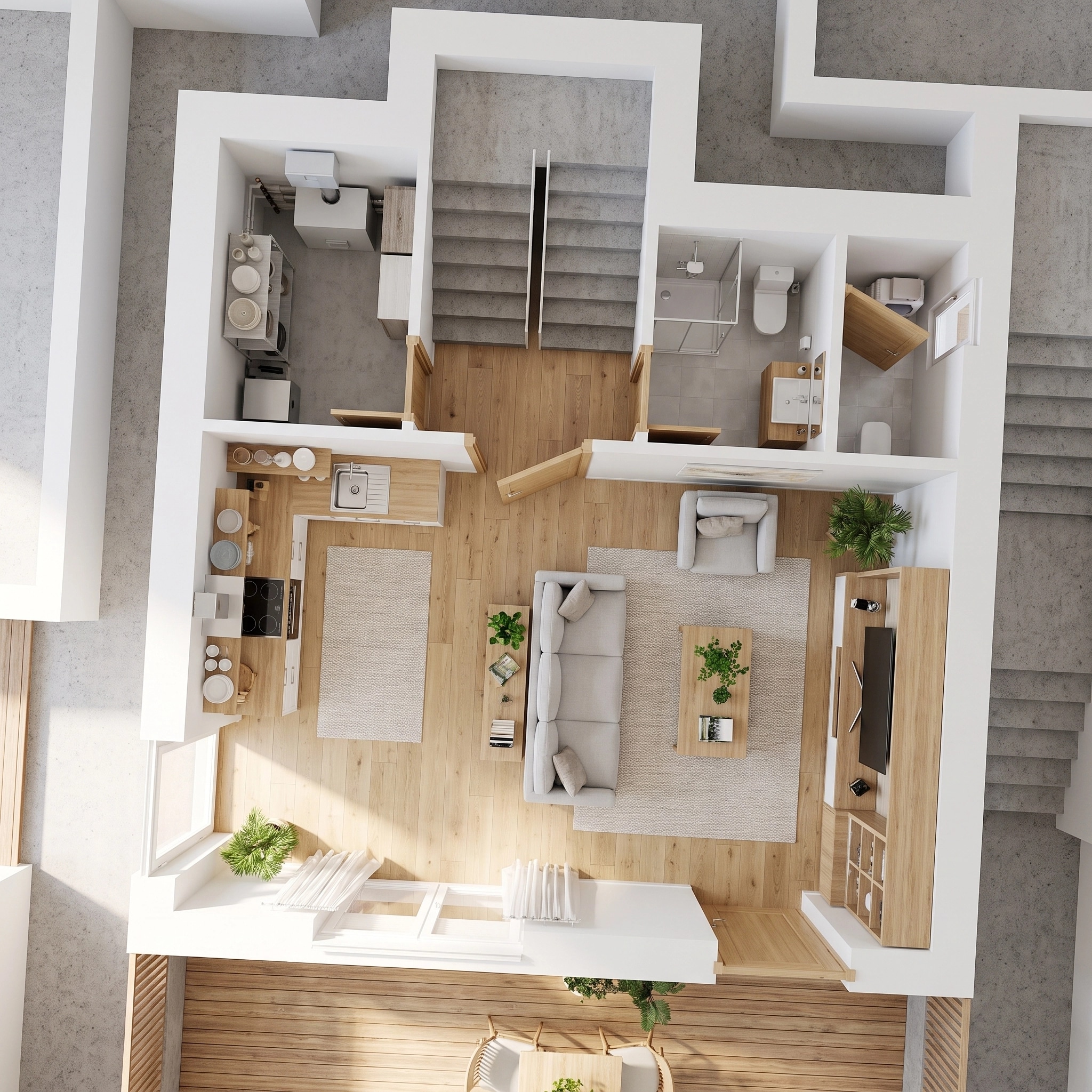 Scandinavian Living Room design — interior photo by GenRoom AI