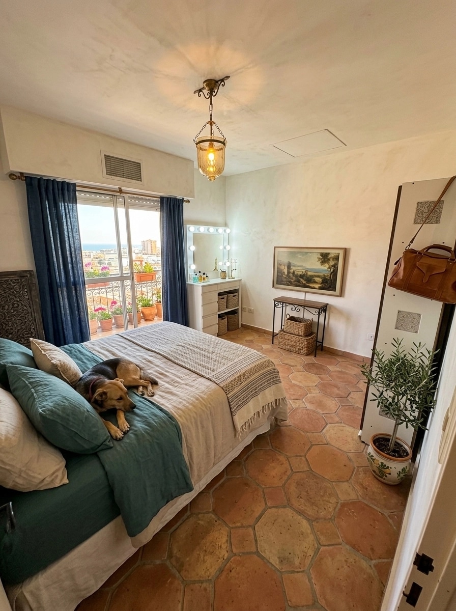 Interior design in Mediterranean style — Bedroom by GenRoom AI
