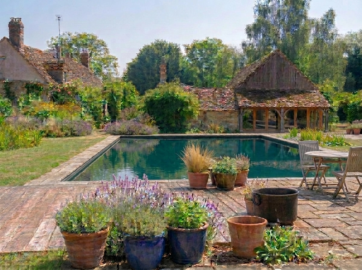 Landscape design in Eco Natural Garden style — Yard by GenRoom AI