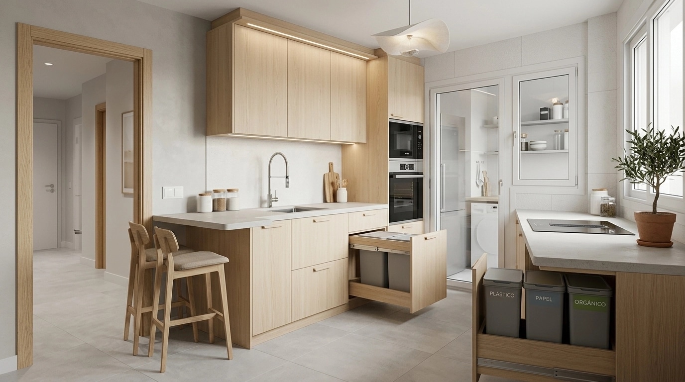 Scandinavian Dapur design — interior photo by GenRoom AI