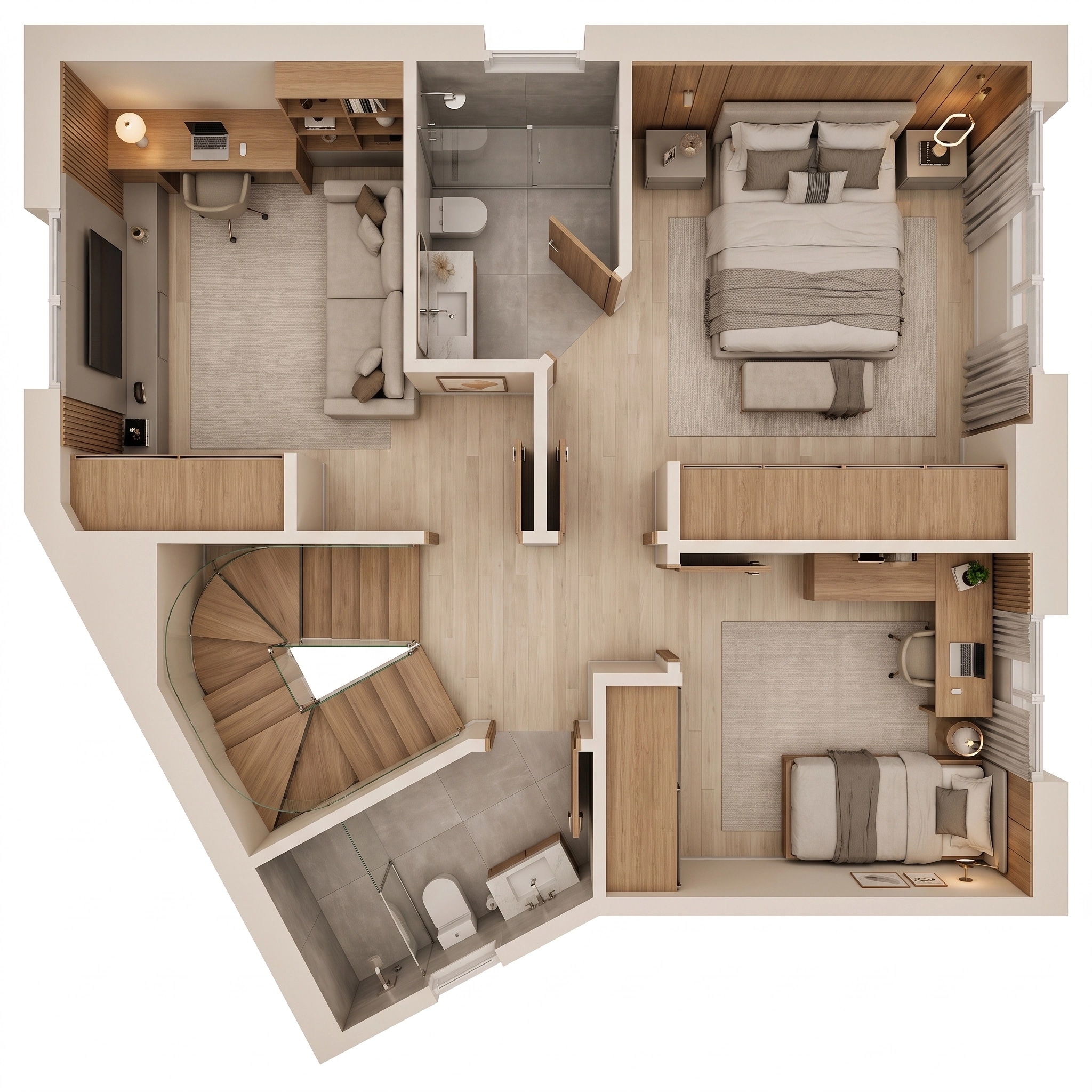 Interior design in Contemporary style — Living Room by GenRoom AI
