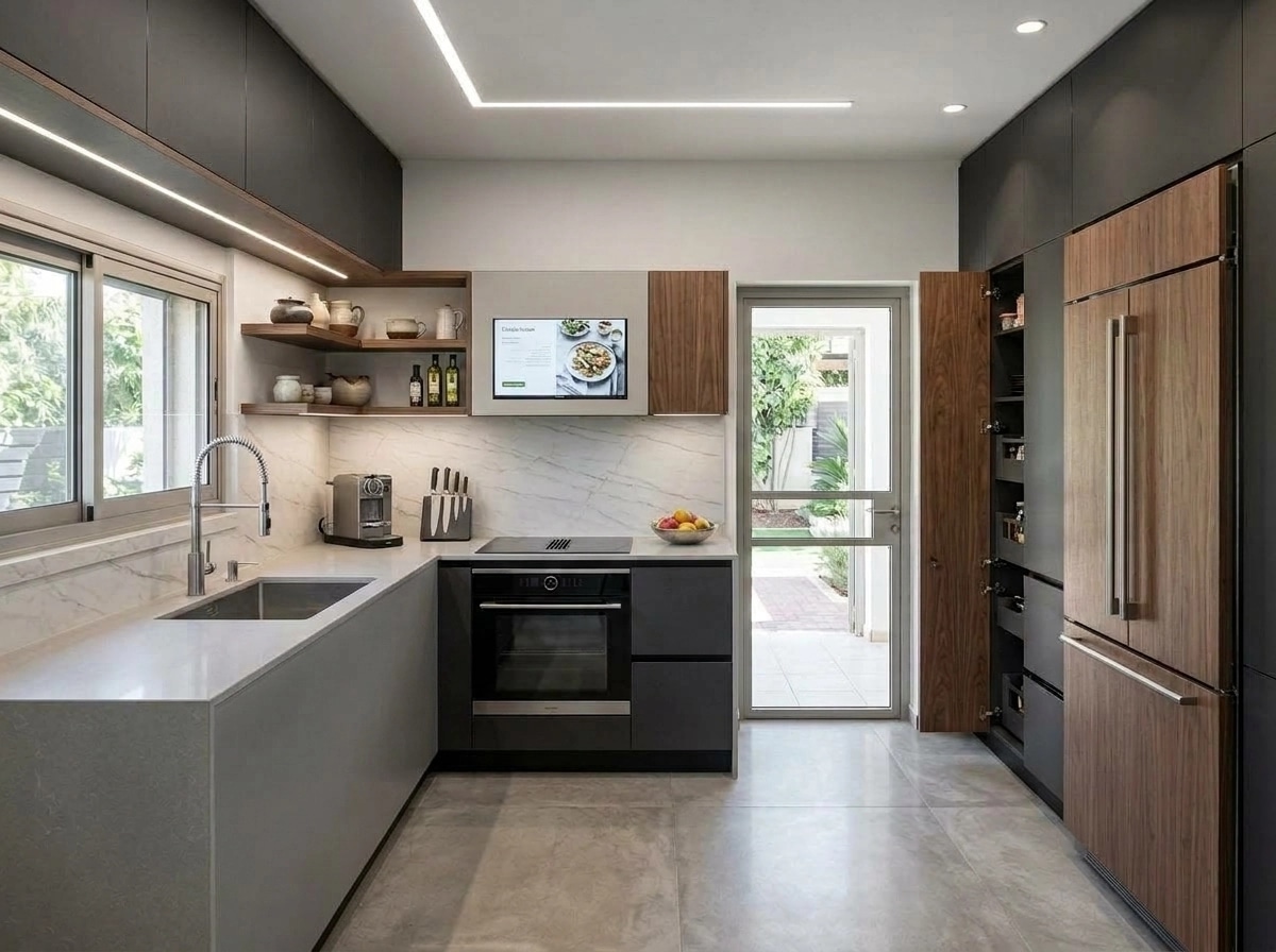 Kitchen interior in Contemporary style — photo by GenRoom AI