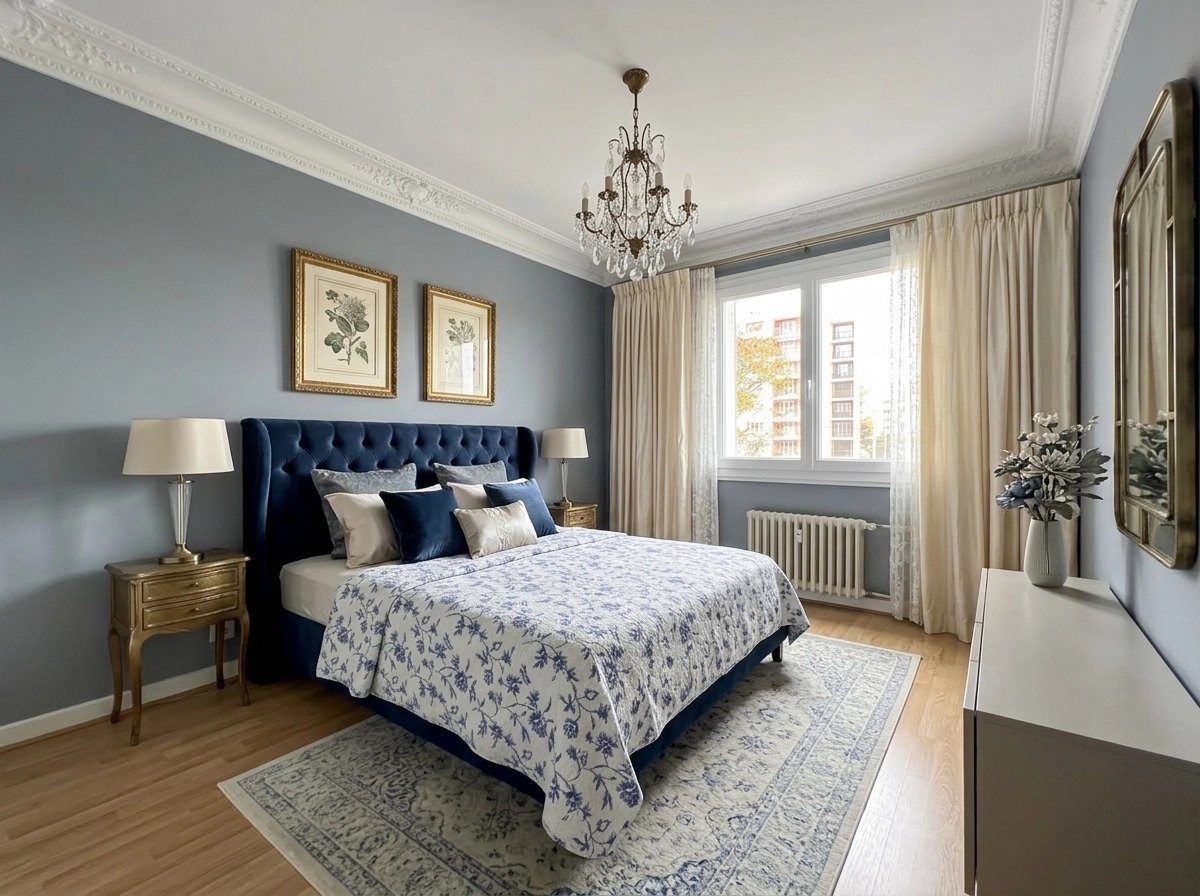 Interior design in French Parisian style — Bedroom by GenRoom AI
