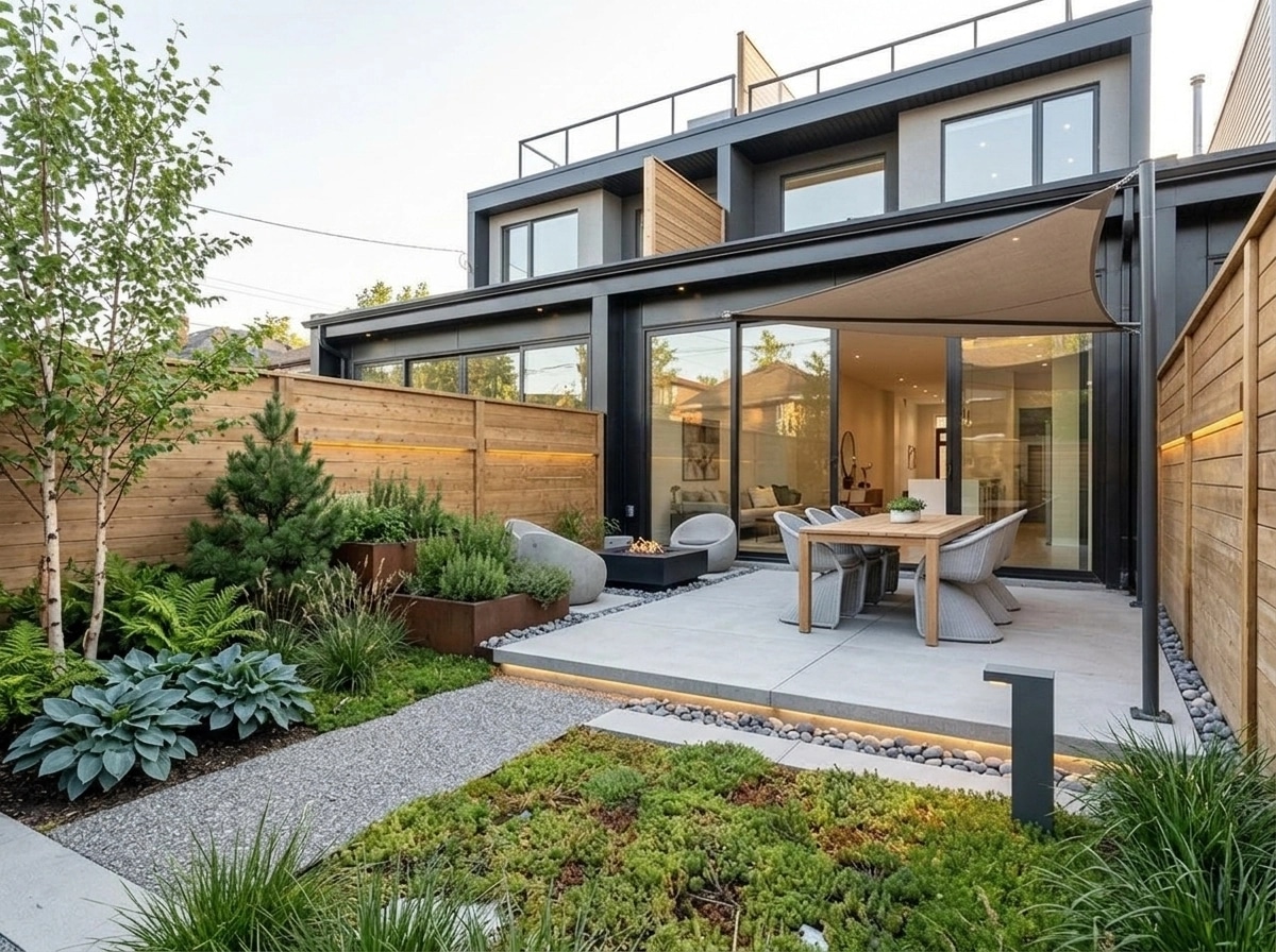 Landschaftsdesign im Scandinavian Garden-Stil — Garten von GenRoom AI